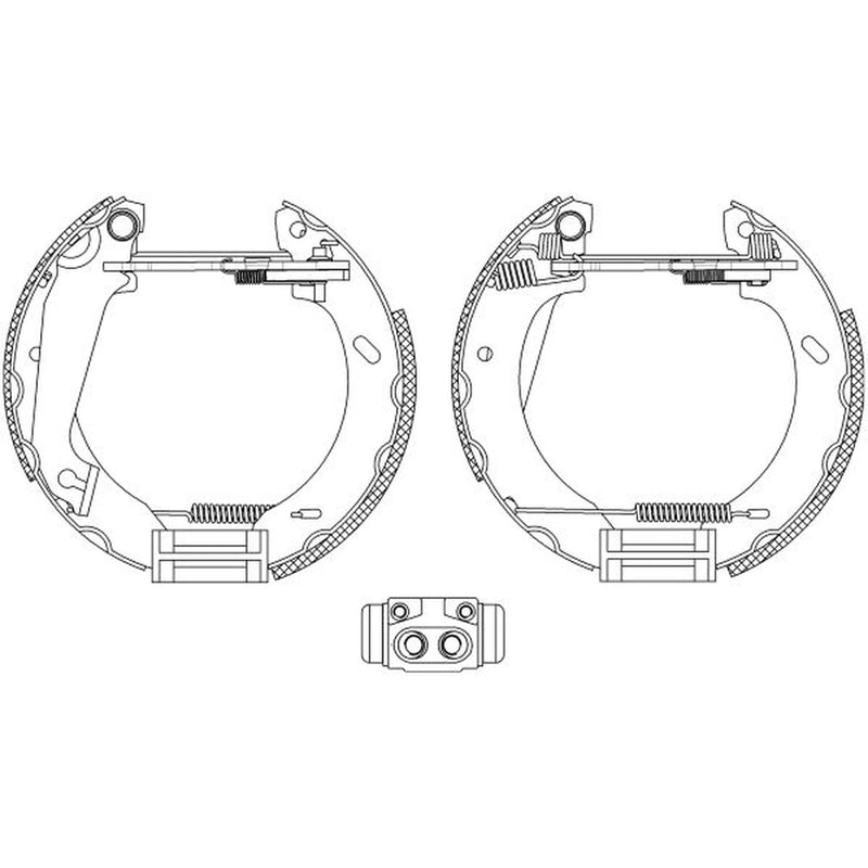 Mintex Brake Shoe Set Axle Kit MSP103