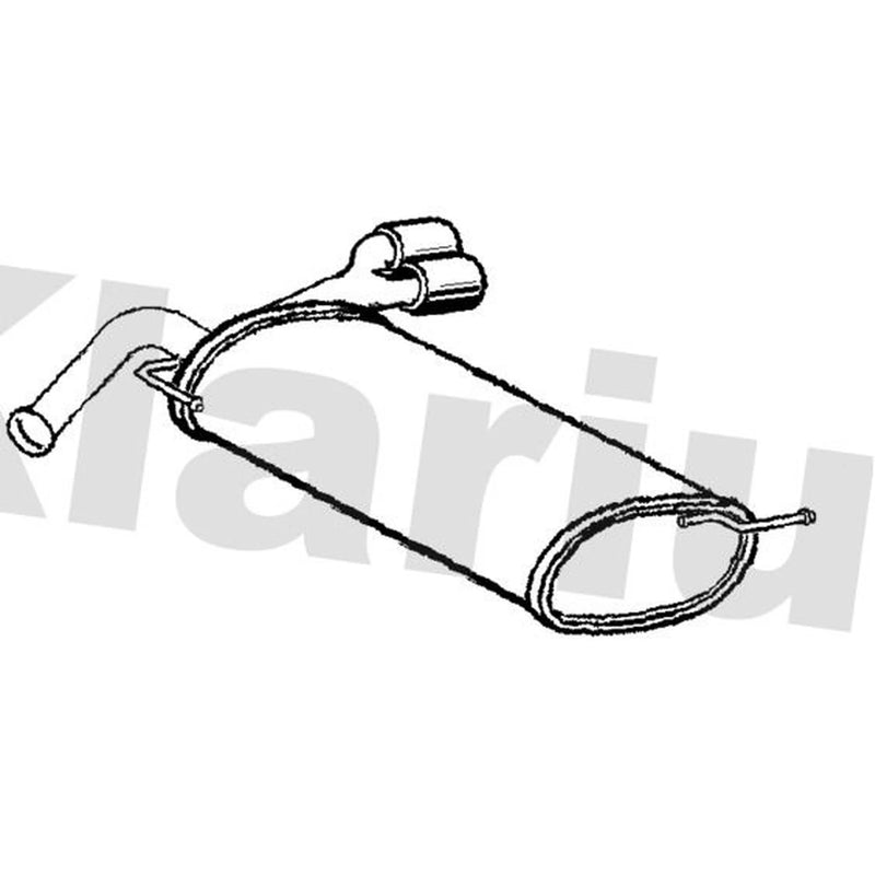Klarius Box With Tail Pipe Rear KA108G