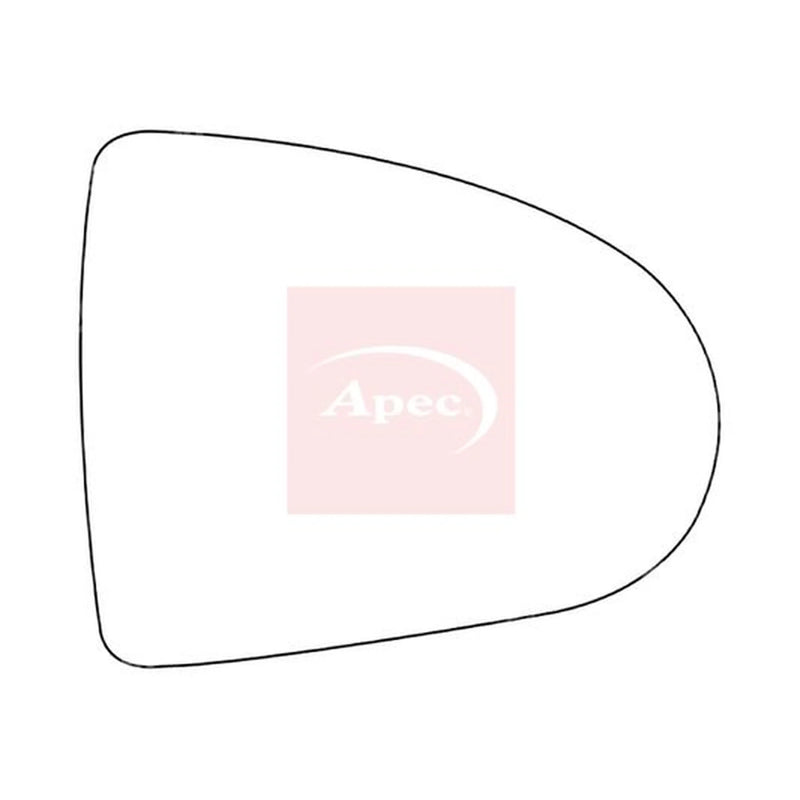 Apec Exterior Wing Mirror Glass Right AMS2730