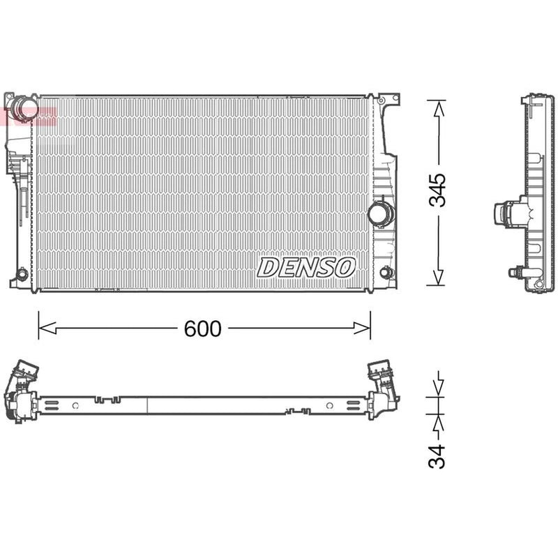 Denso Engine Radiator DRM05004