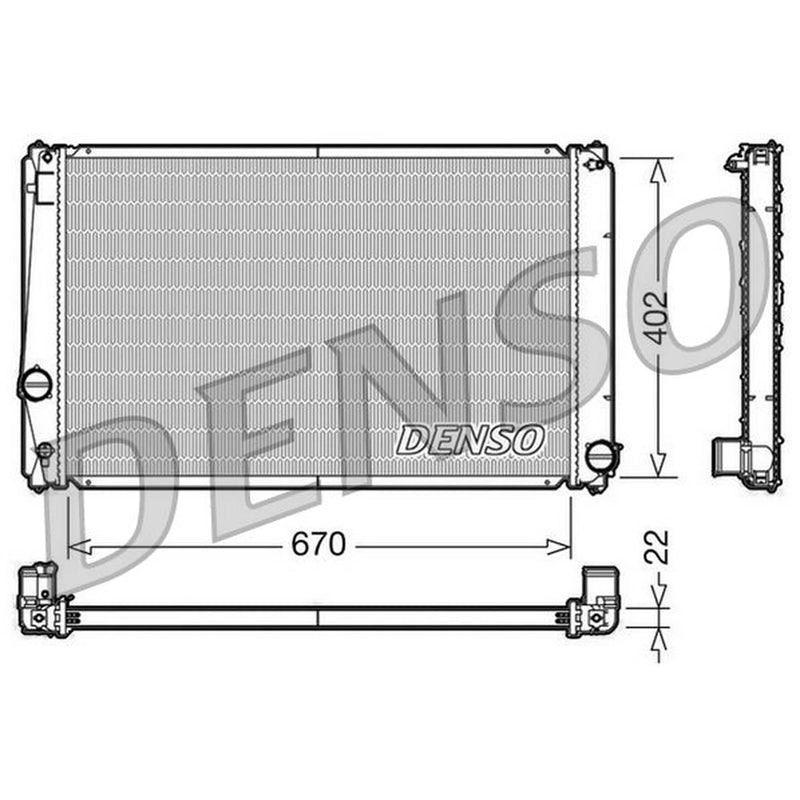 Denso Engine Radiator DRM50053