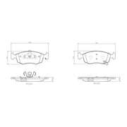 Brembo 4 x Front Brake Pad Set P11031