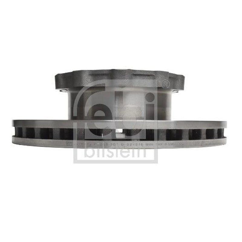Febi 2 x Internally Vented Rear Brake Discs 07388