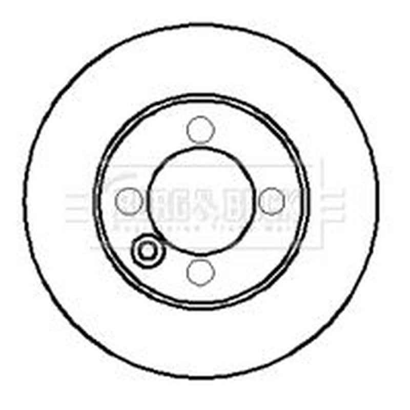 Borg & Beck 2 x Solid Front Brake Discs BBD5701S