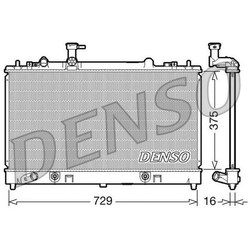 Denso Engine Radiator DRM44024