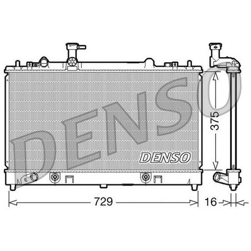 Denso Engine Radiator DRM44024