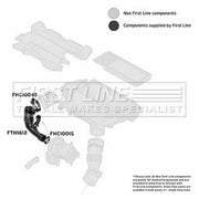 First Line Air Filter Intake Hose Plastic FTH1612