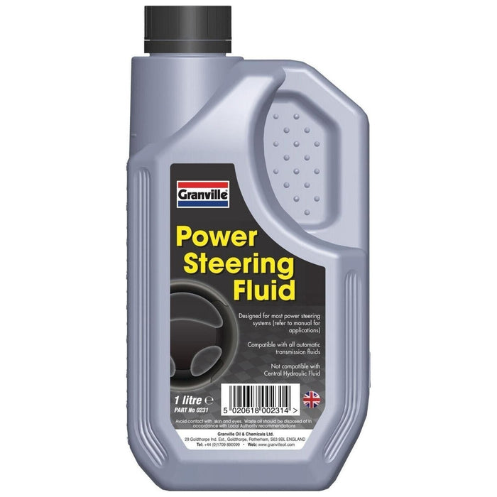 2 x Granville Power Steering Fluid Synthetic Oil Based Hydraulic Lubricant 1 Lit Granville  - Town Parts