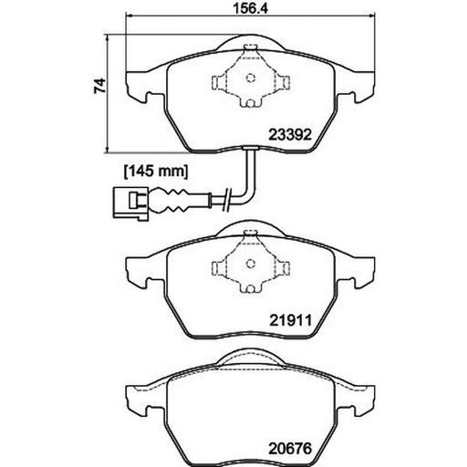 DON Front Brake Pad Set PCP1147