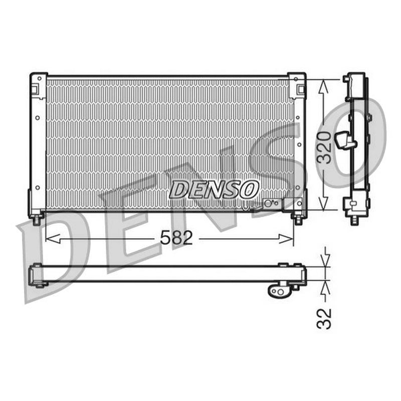 Denso Air Conditioning Condenser DCN40001