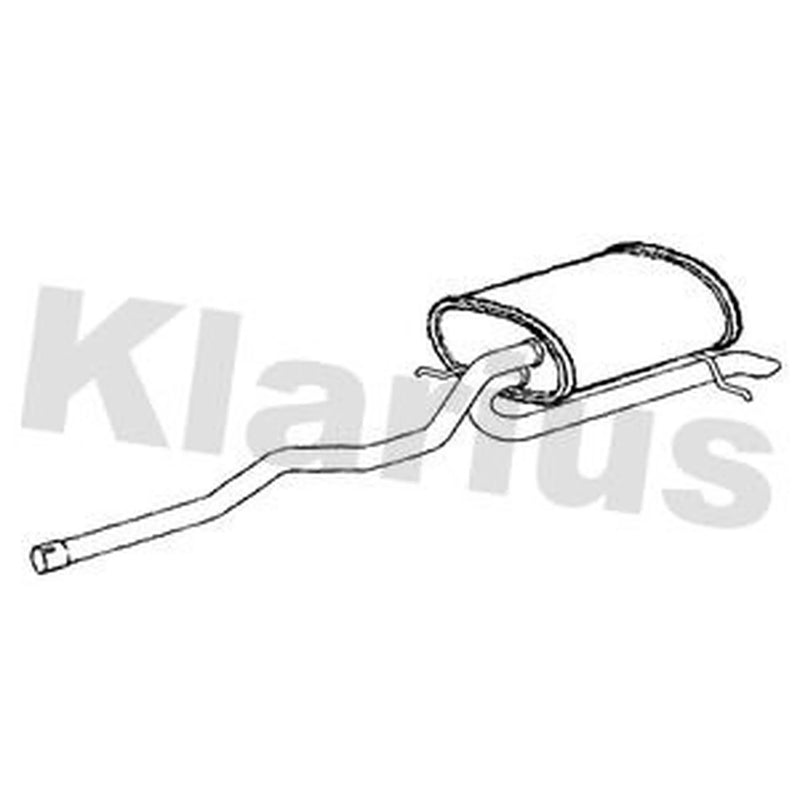 Klarius Box With Tail Pipe (Rh) Right Rear BM375V
