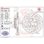 Brembo Aluminium Rear Brake Disc Hub Brake Discs 09.C400.13