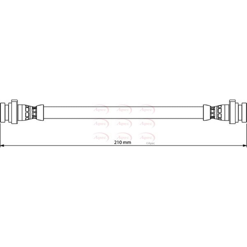 Apec Brake Hydraulic Hose Line Rear HOS4185