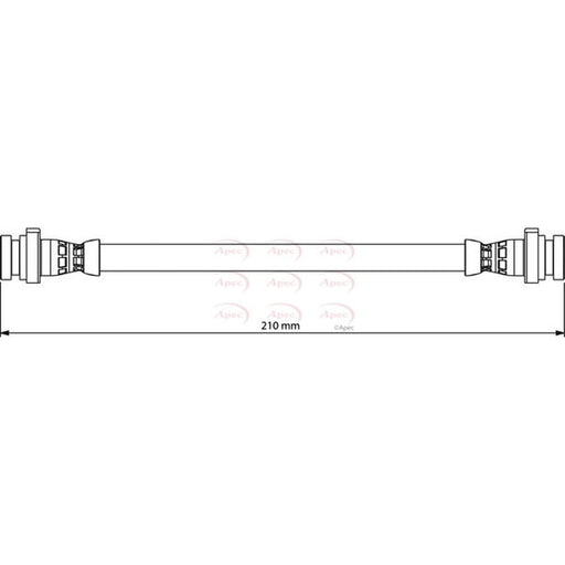 Apec Brake Hydraulic Hose Line Rear HOS4185