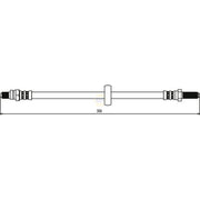 NAPA Brake Hydraulic Hose Line Rear Left NBH1377
