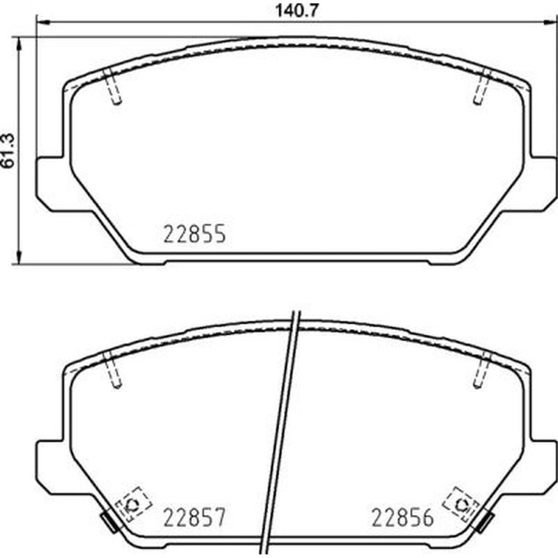 Brembo 4 x Front Brake Pad Set P30102