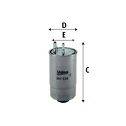 Valeo Fuel Filter Element 587536