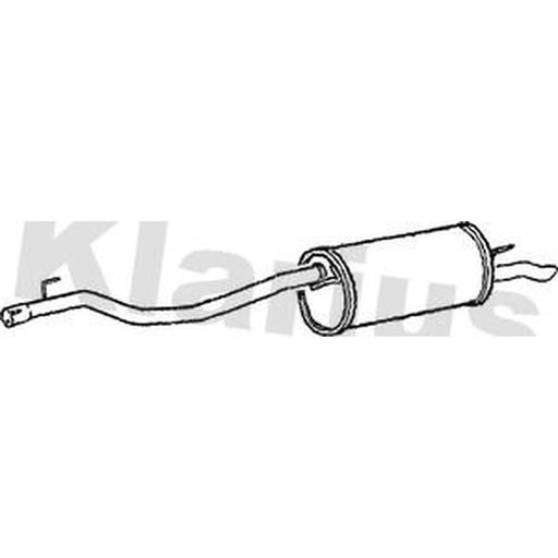 Klarius Box With Tail Pipe Rear VW492L