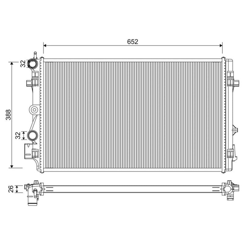 Valeo Engine Radiator 701331