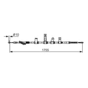 Bosch Handbrake Cable Right Rear 1 987 482 693