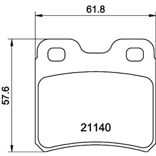 DON Rear Brake Pad Set PCP1342