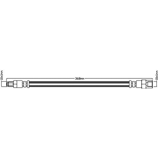Juratek Brake Hydraulic Hose Line Front JBH1023