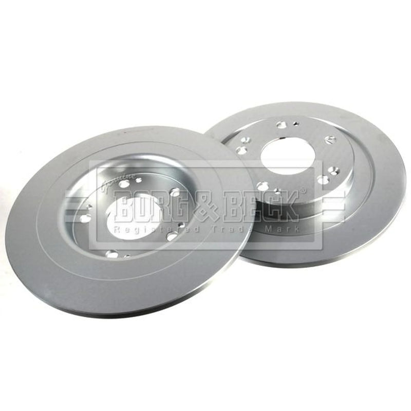 Borg & Beck 2 x Solid Rear Brake Discs BBD5321