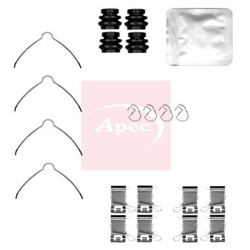 Apec Brake Pad Accessory Fitting Kit Front KIT1632