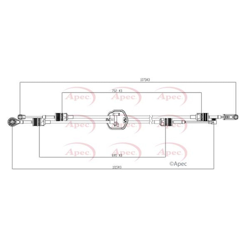 Apec Manual Transmission Cable Pull CAB7024