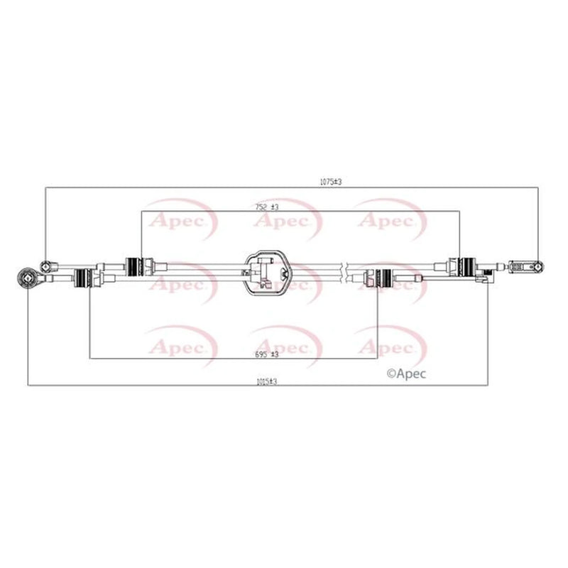 Apec Manual Transmission Cable Pull CAB7024