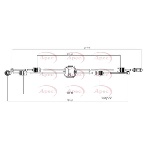 Apec Manual Transmission Cable Pull CAB7024