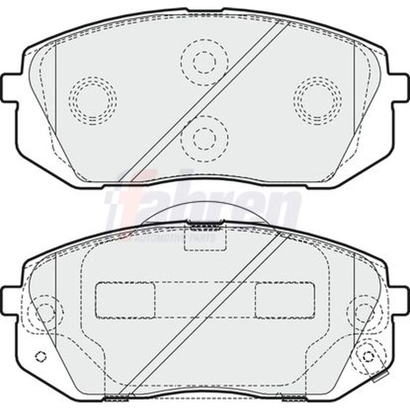 Fahren Front Brake Pad Set FBP3234