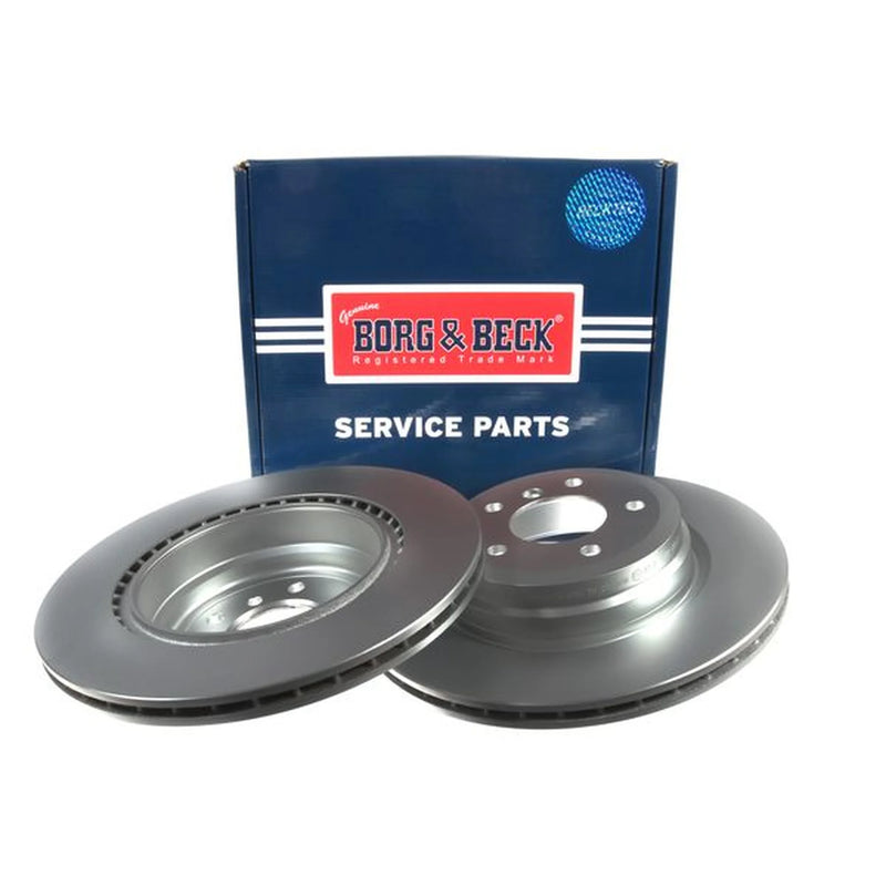 Borg & Beck 2 x Vented Rear Brake Discs BBD4473
