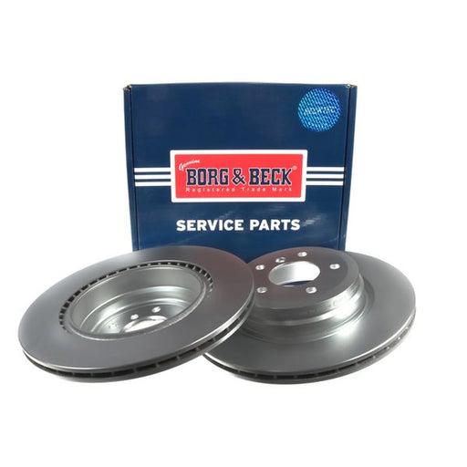Borg & Beck 2 x Vented Rear Brake Discs BBD4473