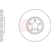 Apec 2 x Vented Front Brake Discs DSK2833