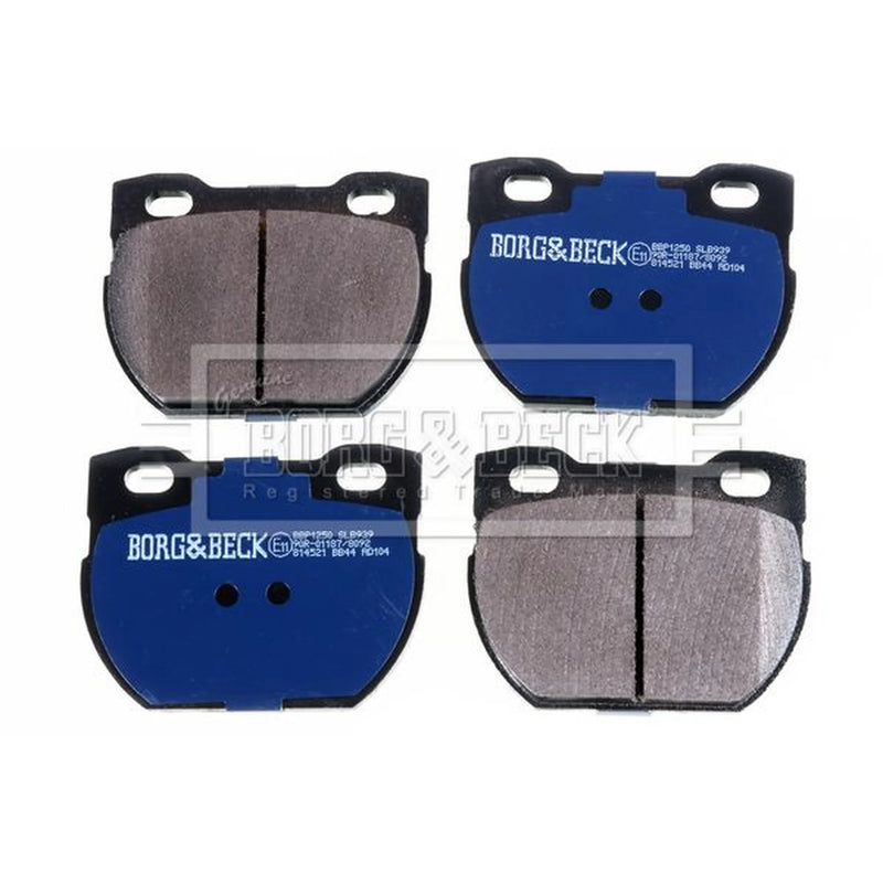 Borg & Beck 4 x Rear Brake Pad Set BBP1250