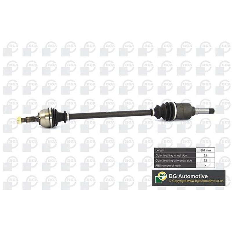 BGA CV Drive Shaft Driveshaft Front Right DS1400R