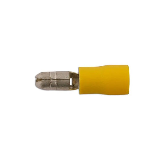 Connect Yellow Male Bullet Terminal 5.0mm 100pc - CPL