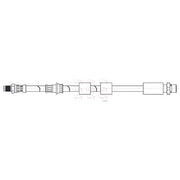 Apec Brake Hydraulic Hose Line Front HOS4479