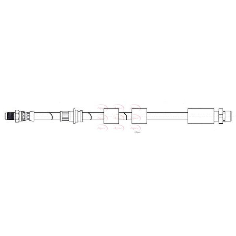 Apec Brake Hydraulic Hose Line Front HOS4479