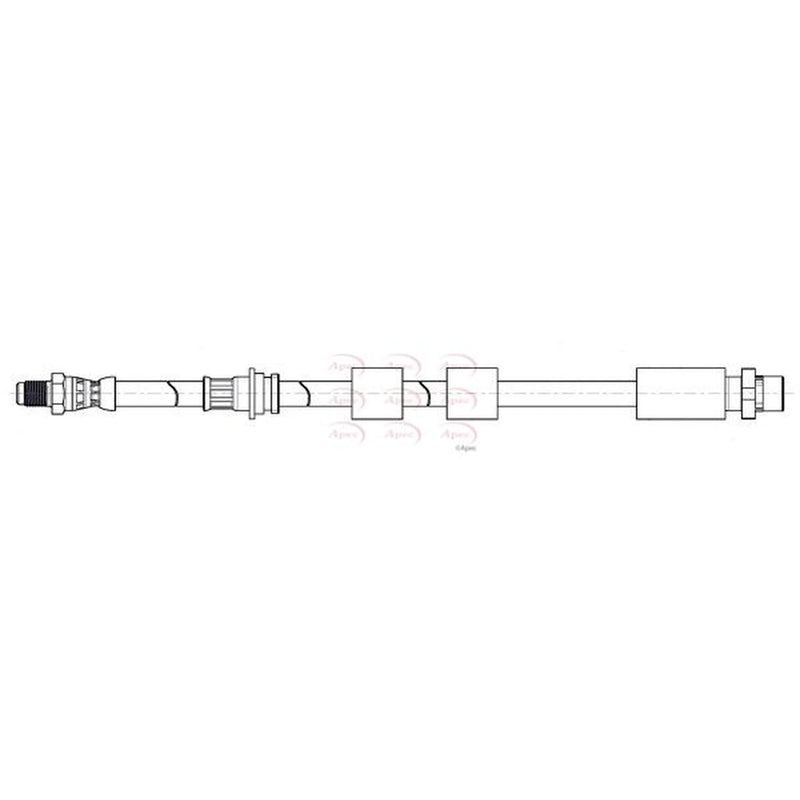 Apec Brake Hydraulic Hose Line Front HOS4479