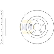 NAPA 2 x Vented Front Brake Discs NBD5198