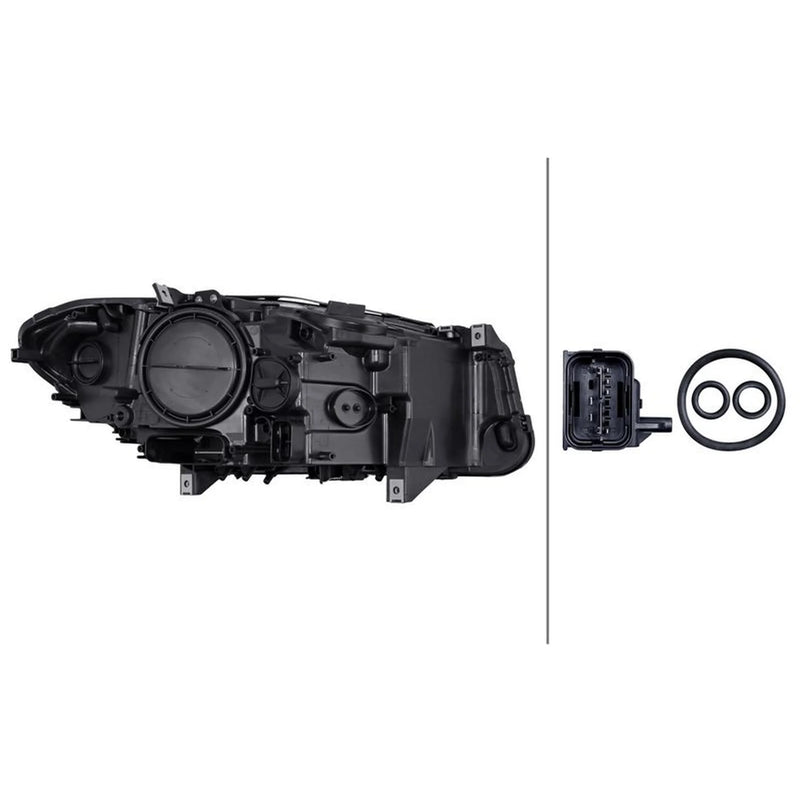 Hella Headlight Headlamp H7/H7 Left 1LL 010 131-931