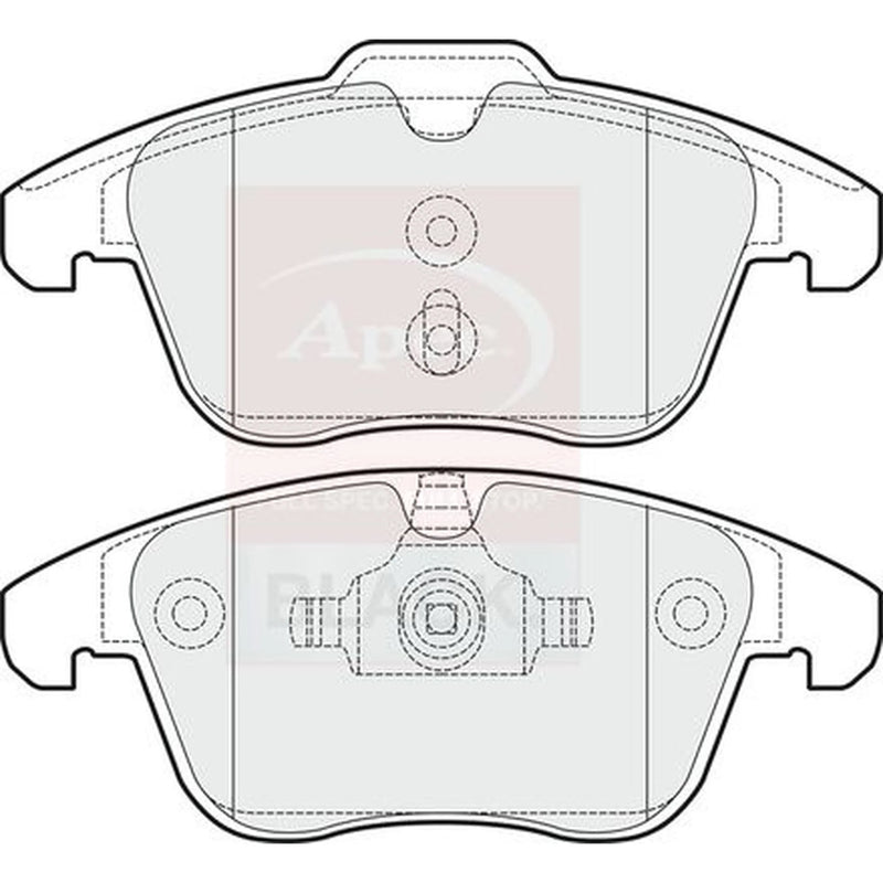 Apec Front Brake Pad Set PAD1503B
