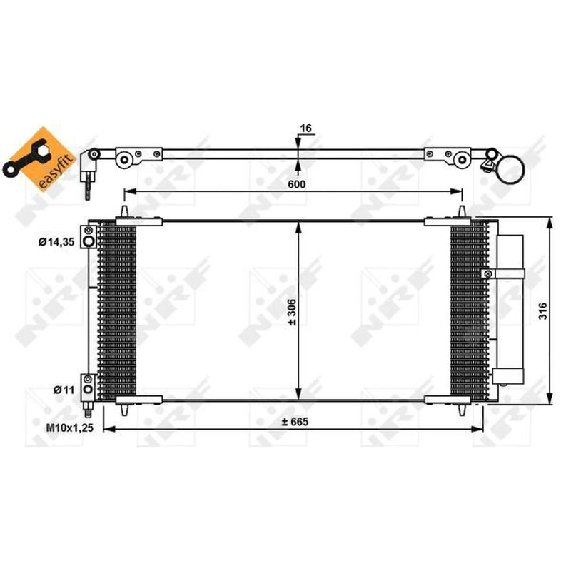 NRF Air Conditioning Condenser 35905