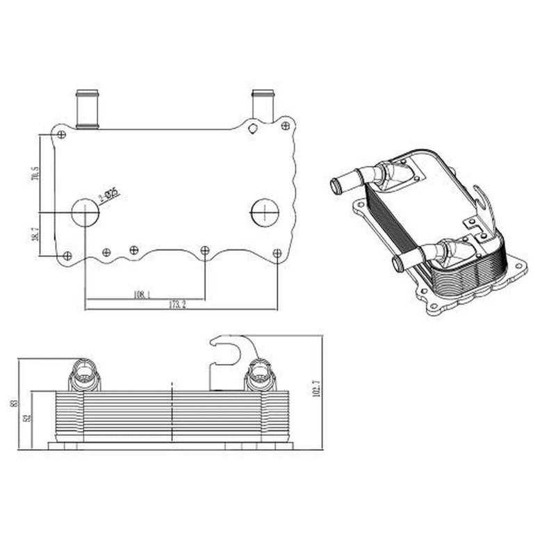 NRF Engine Oil Cooler 31846
