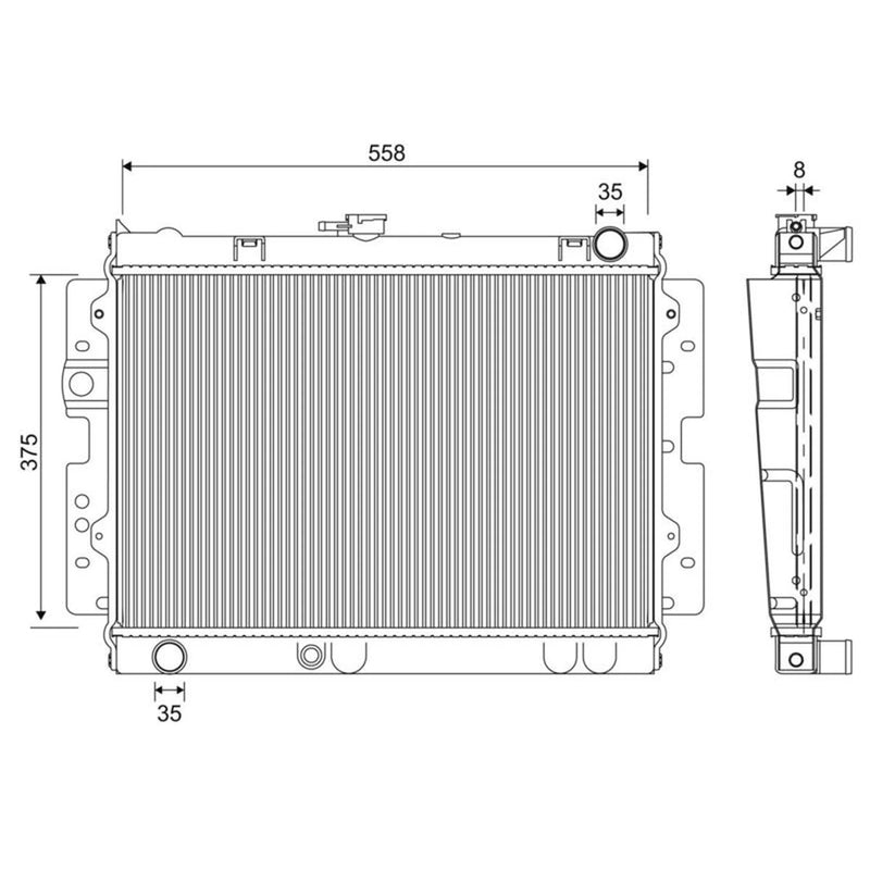 Valeo Engine Radiator 701351