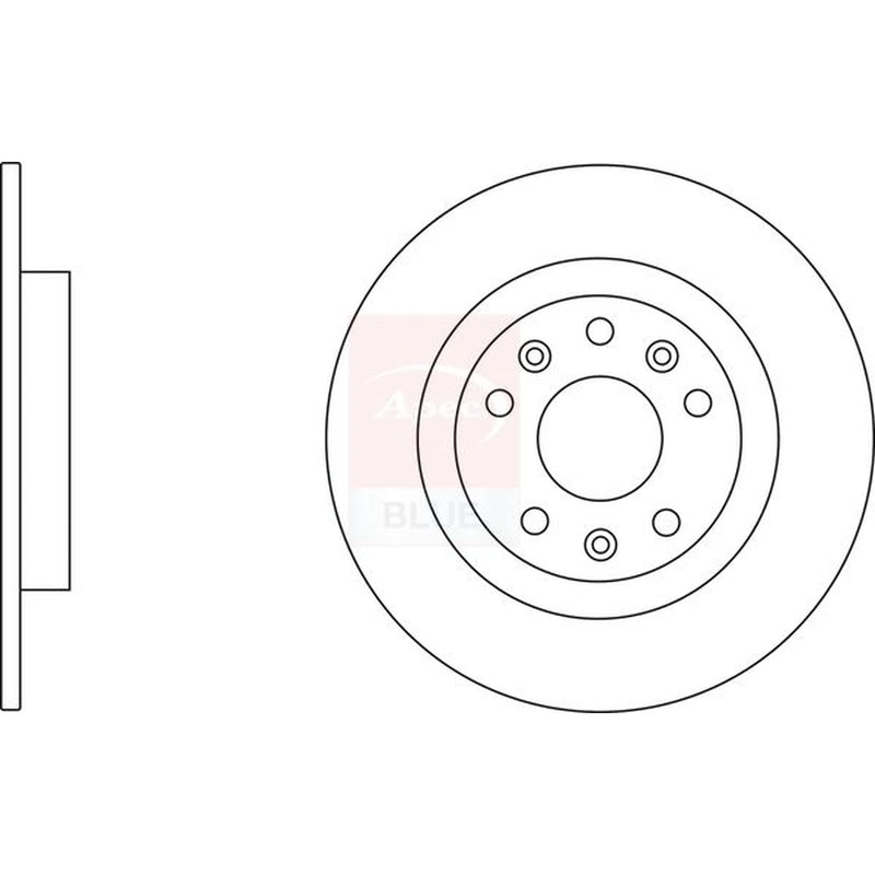 Apec 2 x Rear Brake Discs SDK6815