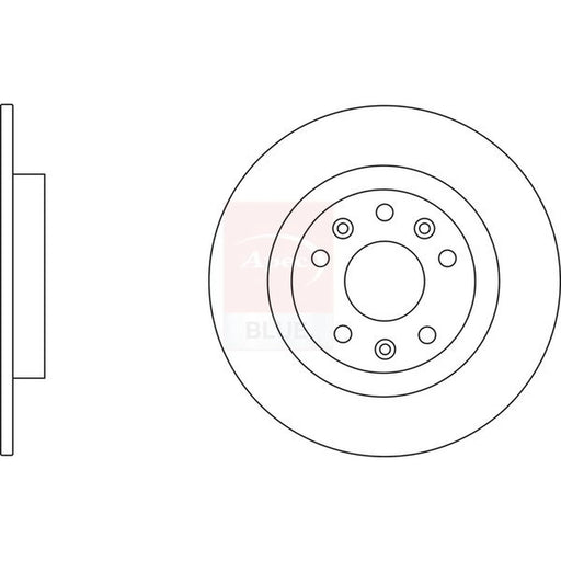 Apec 2 x Rear Brake Discs SDK6815