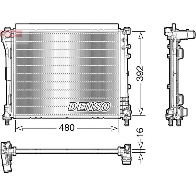 Denso Engine Radiator DRM09006